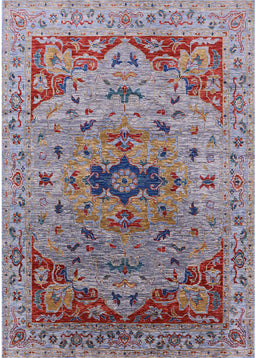 Machine Washable Industrial Modern Rosy-Finch Purple Rug, wshurb1397