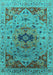 Oriental Turquoise Industrial Rug, urb1397turq