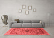 Industrial Red Washable Rugs