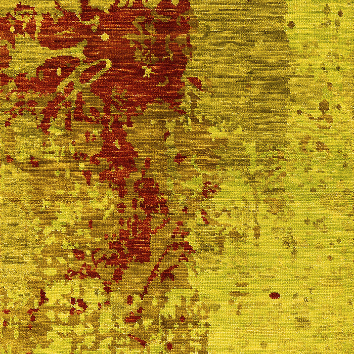 Oriental Yellow Industrial Rug, urb1398yw