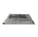 Sideview of Machine Washable Oriental Gray Industrial Rug, wshurb1398gry