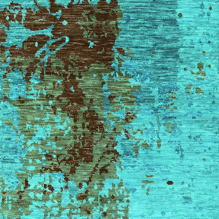 Oriental Turquoise Industrial Rug, urb1398turq