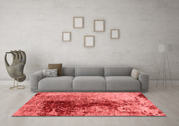 Industrial Red Washable Rugs