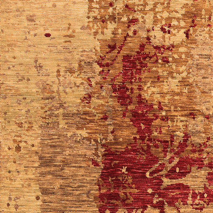 Machine Washable Oriental Orange Industrial Area Rugs, wshurb1398org