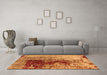 Machine Washable Oriental Orange Industrial Area Rugs in a Living Room, wshurb1398org