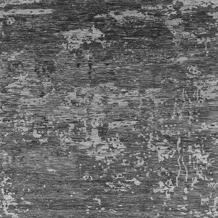 Square Machine Washable Oriental Gray Industrial Rug, wshurb1399gry