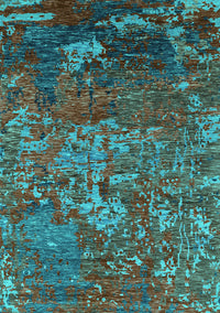 Oriental Turquoise Industrial Rug, urb1399turq