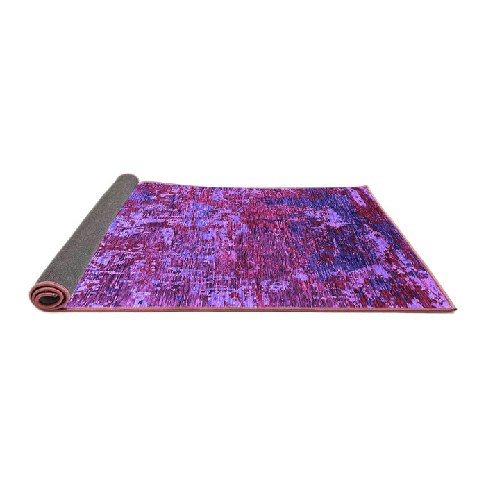 Sideview of Oriental Purple Industrial Rug, urb1399pur