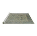 Sideview of Machine Washable Industrial Modern Army Brown Rug, wshurb1400