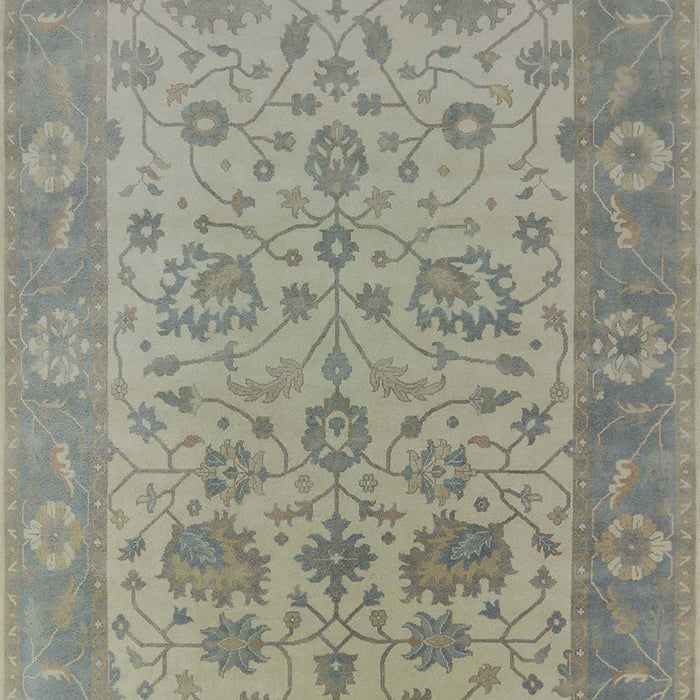 Mid-Century Modern Army Brown Oriental Rug, urb1400