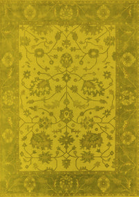 Oriental Yellow Traditional Rug, urb1400yw