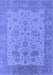 Machine Washable Oriental Blue Traditional Rug, wshurb1400blu