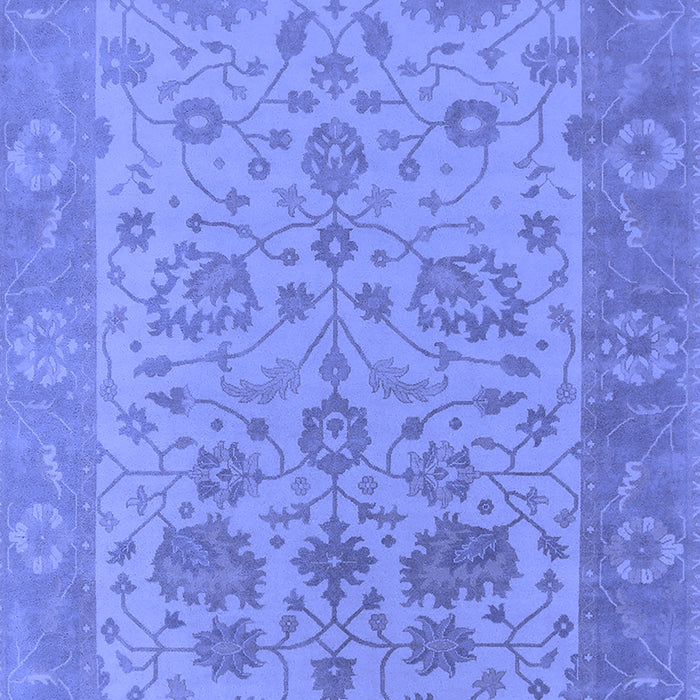Machine Washable Oriental Blue Traditional Rug, wshurb1400blu