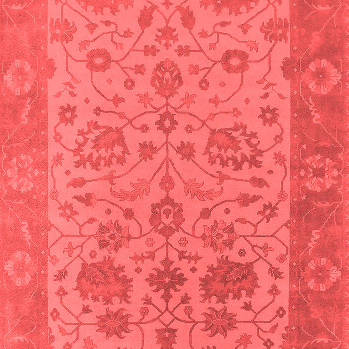 Machine Washable Oriental Red Traditional Rug, wshurb1400red