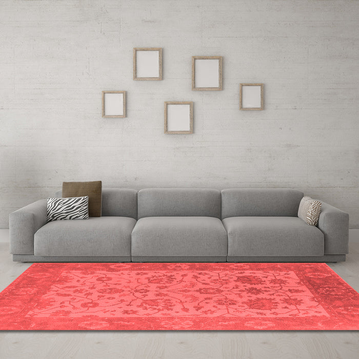 Traditional Red Washable Rugs