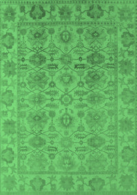 Oriental Emerald Green Industrial Rug, urb1401emgrn