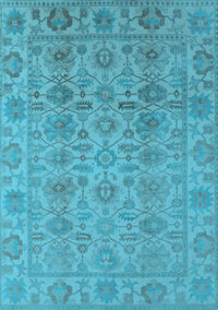 Oriental Light Blue Industrial Rug, urb1401lblu