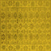 Square Oriental Yellow Industrial Rug, urb1401yw