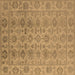 Square Oriental Brown Industrial Rug, urb1401brn