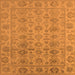 Square Oriental Orange Industrial Rug, urb1401org