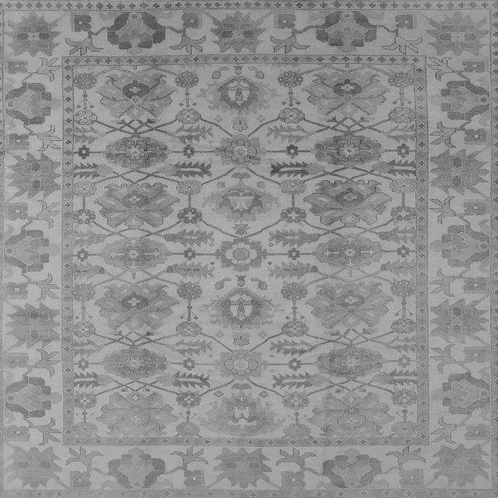 Square Oriental Gray Industrial Rug, urb1401gry