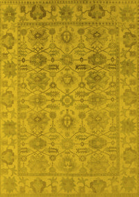 Oriental Yellow Industrial Rug, urb1401yw