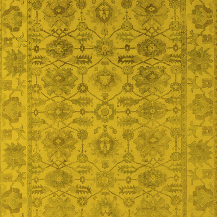 Oriental Yellow Industrial Rug, urb1401yw