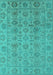 Oriental Turquoise Industrial Rug, urb1401turq