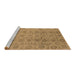 Sideview of Machine Washable Oriental Brown Industrial Rug, wshurb1401brn