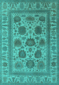 Oriental Turquoise Traditional Rug, urb1402turq