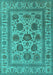 Oriental Turquoise Traditional Rug, urb1402turq
