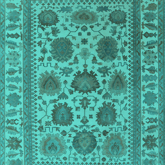 Oriental Turquoise Traditional Rug, urb1402turq