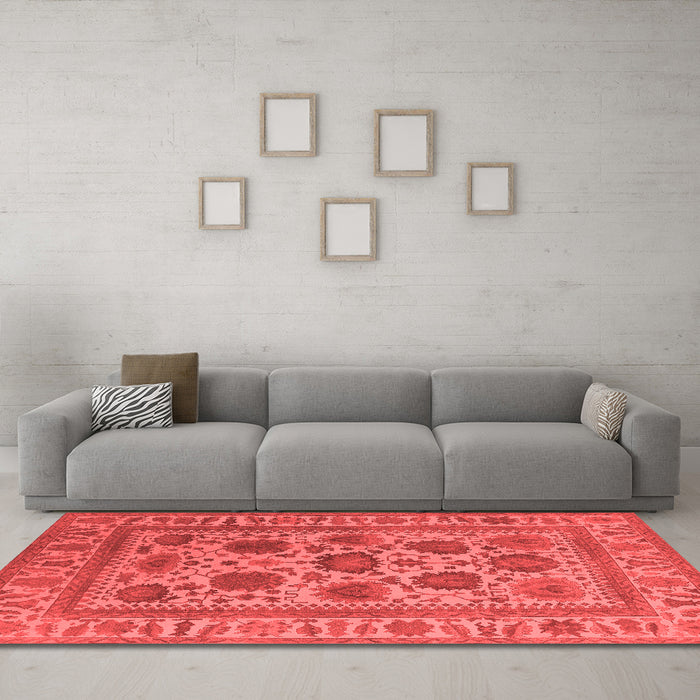 Traditional Red Washable Rugs