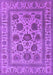 Machine Washable Oriental Purple Traditional Area Rugs, wshurb1402pur