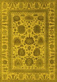 Oriental Yellow Traditional Rug, urb1402yw