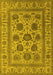 Oriental Yellow Traditional Rug, urb1402yw