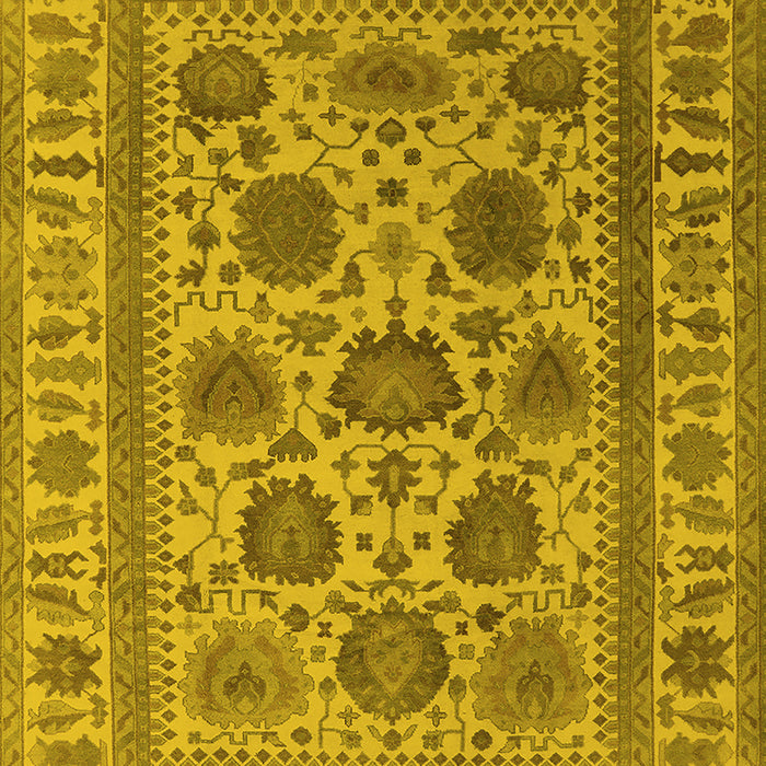Oriental Yellow Traditional Rug, urb1402yw