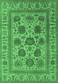 Oriental Emerald Green Traditional Rug, urb1402emgrn