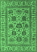 Oriental Emerald Green Traditional Rug, urb1402emgrn
