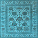 Square Oriental Light Blue Traditional Rug, urb1402lblu