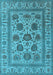Oriental Light Blue Traditional Rug, urb1402lblu
