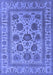 Machine Washable Oriental Blue Traditional Rug, wshurb1402blu