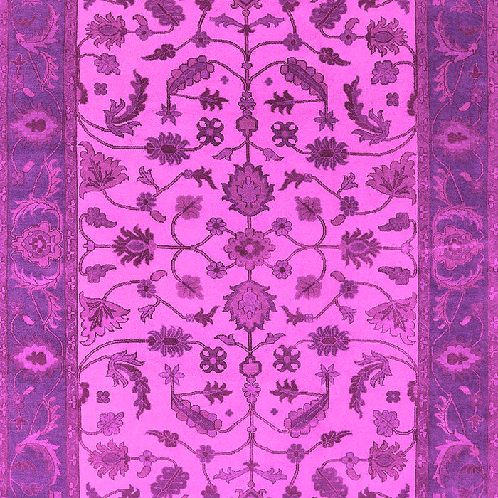 Machine Washable Oriental Pink Traditional Rug, wshurb1403pnk