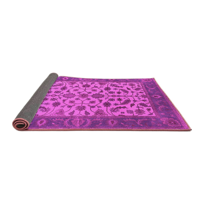 Sideview of Oriental Pink Traditional Rug, urb1403pnk
