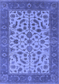 Oriental Blue Traditional Rug, urb1403blu