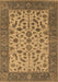 Machine Washable Oriental Brown Traditional Rug, wshurb1403brn