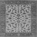 Square Oriental Gray Traditional Rug, urb1403gry