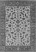 Machine Washable Oriental Gray Traditional Rug, wshurb1403gry