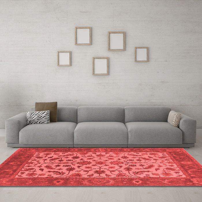 Traditional Red Washable Rugs