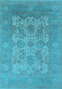 Oriental Light Blue Industrial Rug, urb1404lblu